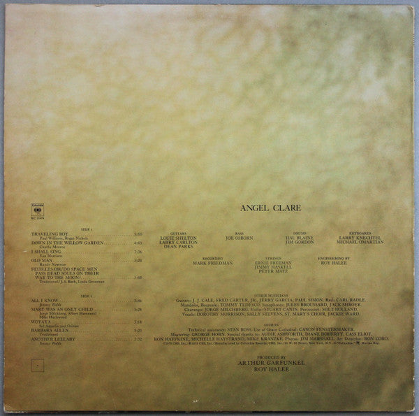Release: Angel Clare-Vinyl-US-1973-KC 31474-13235733