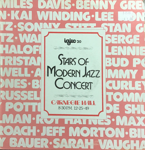 Release: Stars Of Modern Jazz Concert - Carnegie Hall Christmas 1949-Vinyl-Canada-None-20-18626374