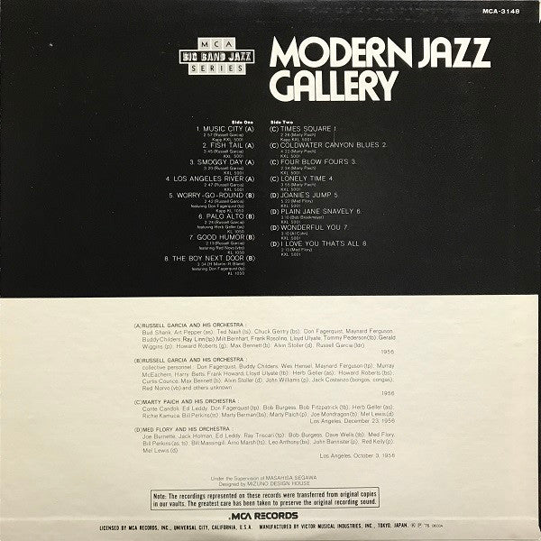 Release: Modern Jazz Gallery-Vinyl-Japan-1976-MCA-3148-10543592