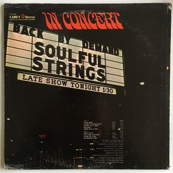 Master Release: Back By Demand: The Soulful Strings In Concert by The Soulful Strings