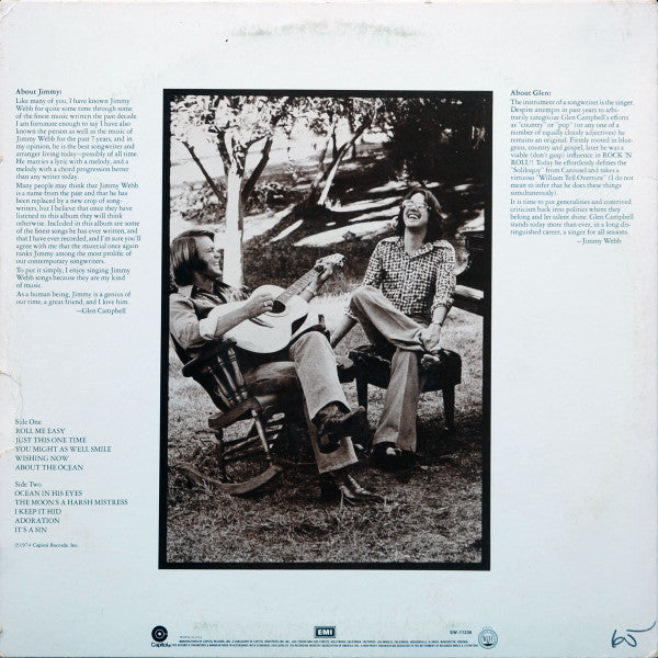 Master Release: Reunion: The Songs Of Jimmy Webb  by Glen Campbell