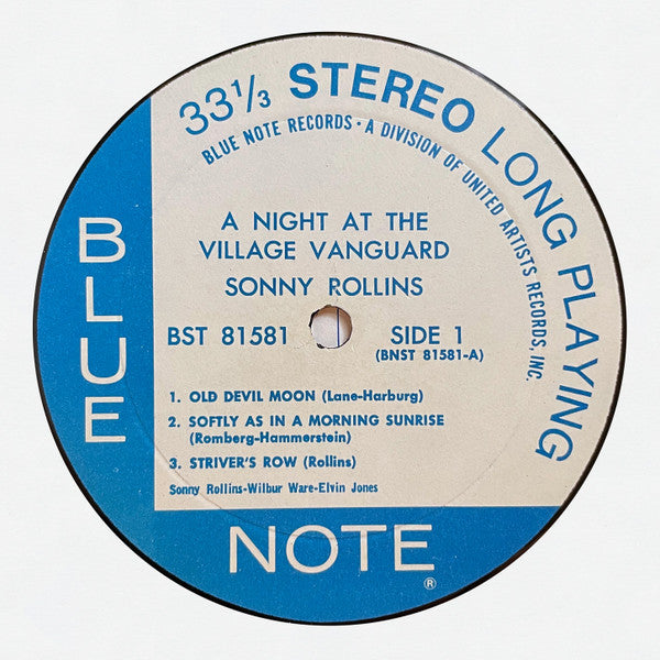 Release: A Night At The "Village Vanguard"-Vinyl-Japan-None-BST 81581, BLP 1581-28263163