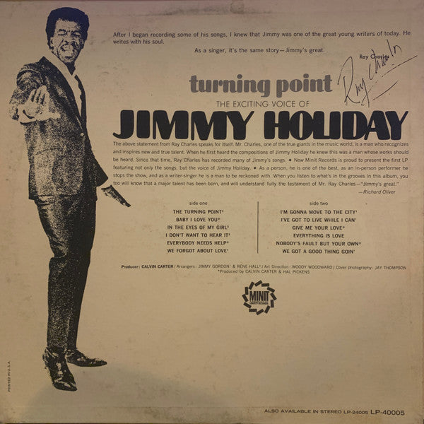 Master Release: Turning Point by Jimmy Holiday