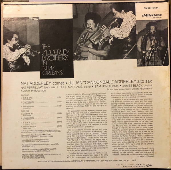 Master Release: In The Bag by Cannonball Adderley