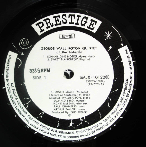 George Wallington Quintet At The Bohemia
