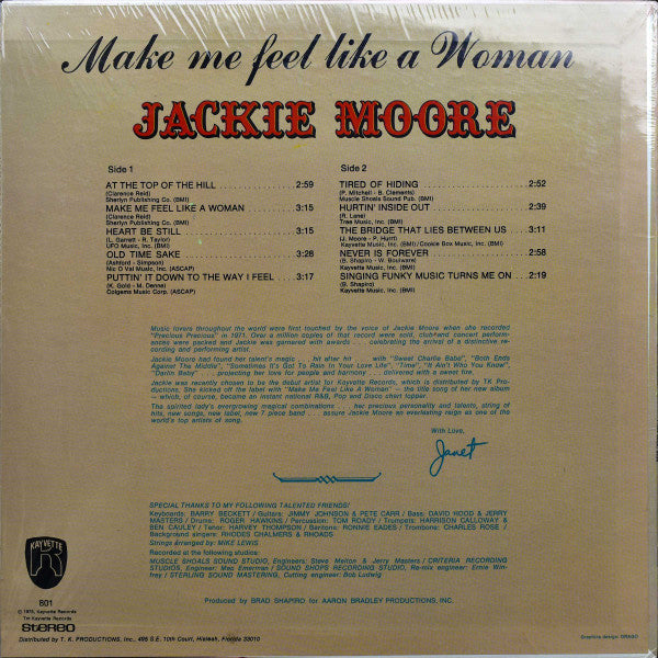 Release: Make Me Feel Like A Woman-Vinyl-US-1975-801, KLP-801-16026622