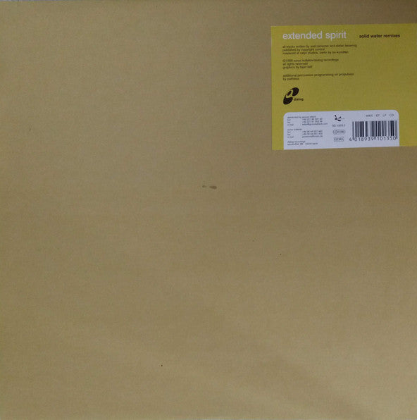 Master Release: Solid Water (Remixes) by Extended Spirit