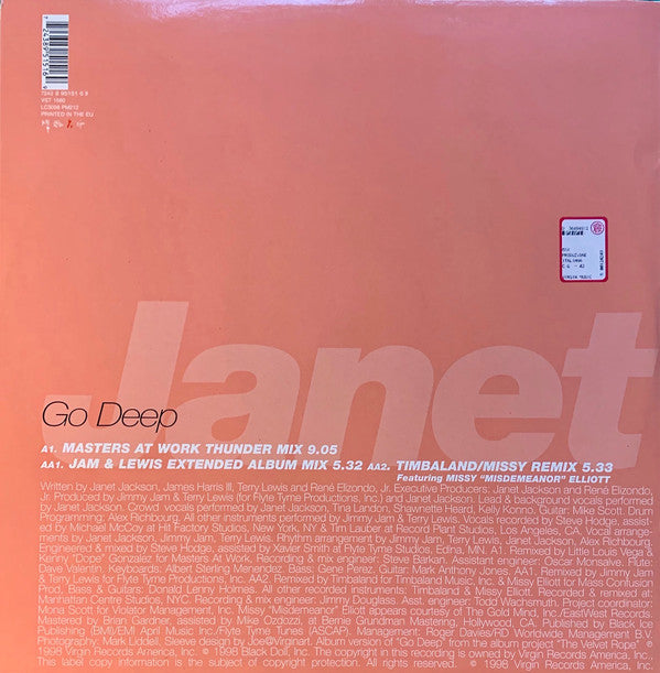 Release: Go Deep-Vinyl-Europe-1998-7243 8 95151 6 9, VST 1680-16289042