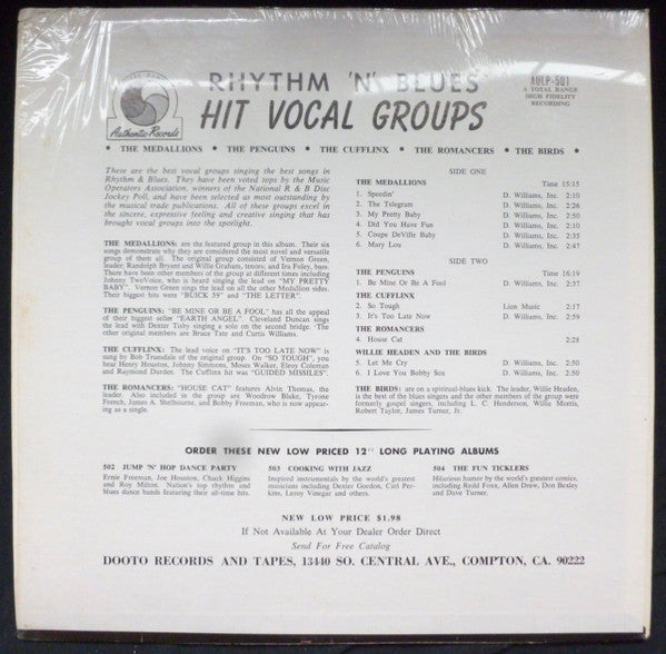 Master Release: Hit Vocal Groups  by Various