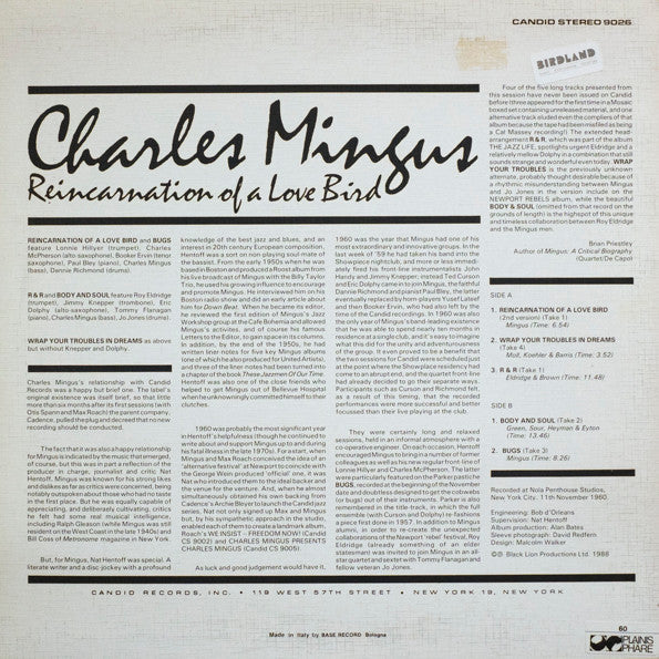 Master Release: Reincarnation Of A Love Bird by Charles Mingus