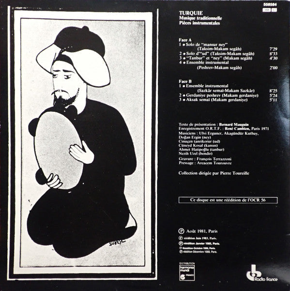 Release: Musique Traditionnelle Turque - Pièces Instrumentales-Vinyl-France-1988-558584-10883118