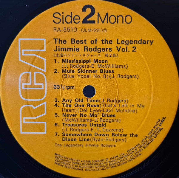 The Best Of The Legendary Jimmie Rodgers Vol. 2