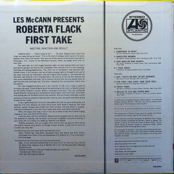 Release: First Take-Vinyl-Japan-1972-P-8242A-15679877
