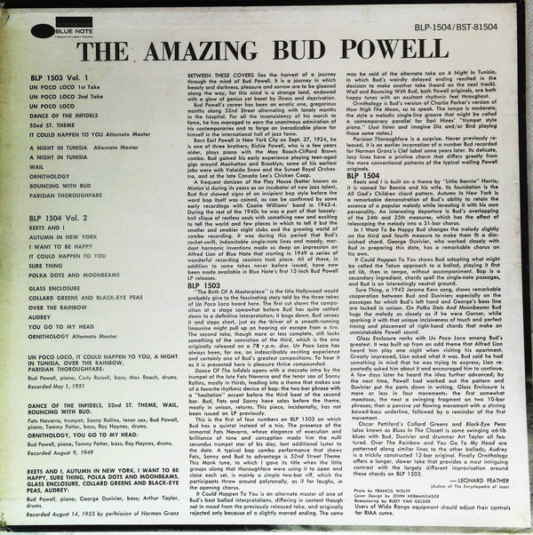 Release: The Amazing Bud Powell, Volume 2-Vinyl-US-1973-BST-81504, BLP 1504-15994264