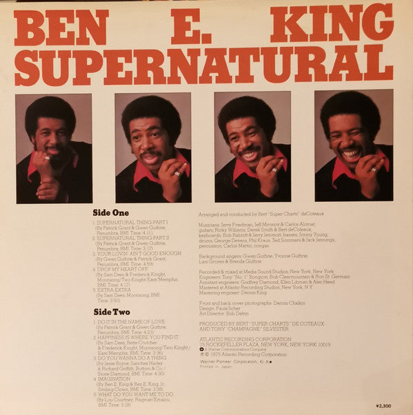 Release: Supernatural-Vinyl-Japan-1975-P-8572A-11277784