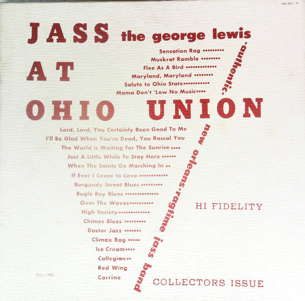 Release: Jass At The Ohio Union-Vinyl-Japan-None-DJL-100-13613226
