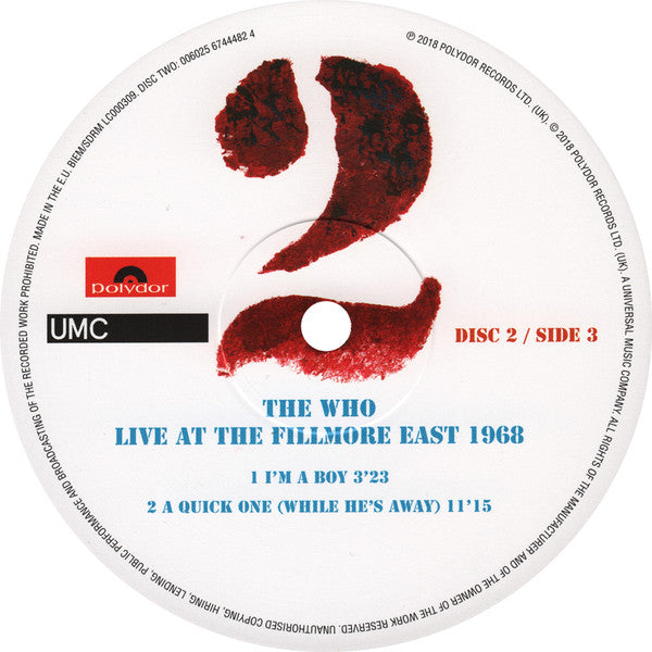 Live At The Fillmore East 1968