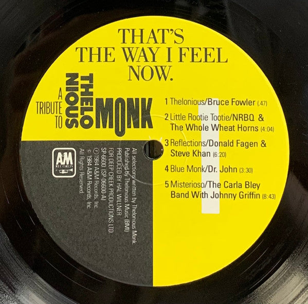 That's The Way I Feel Now - A Tribute To Thelonious Monk