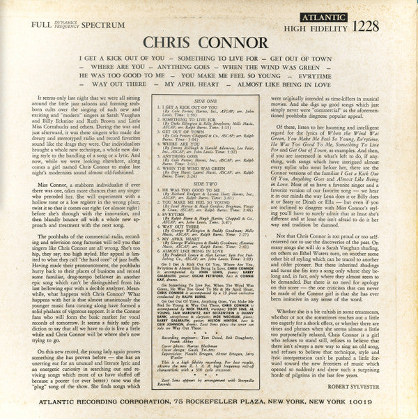 Release: Chris Connor-Vinyl-Japan-1976-P-4565A-10392170