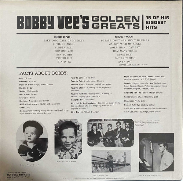 Bobby Vee's Golden Greats