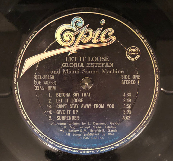 Release: Let It Loose-Vinyl-Philippines-1987-QEL-25160-11101452