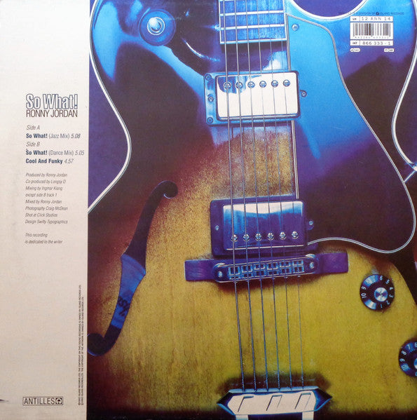 Release: So What!-Vinyl-UK & Europe-1992-12 ANN 14, 866 333-1-39307
