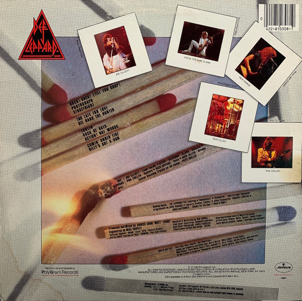 Release: Pyromania-Vinyl-US-1983-422-810 308-1 M-1-14303368