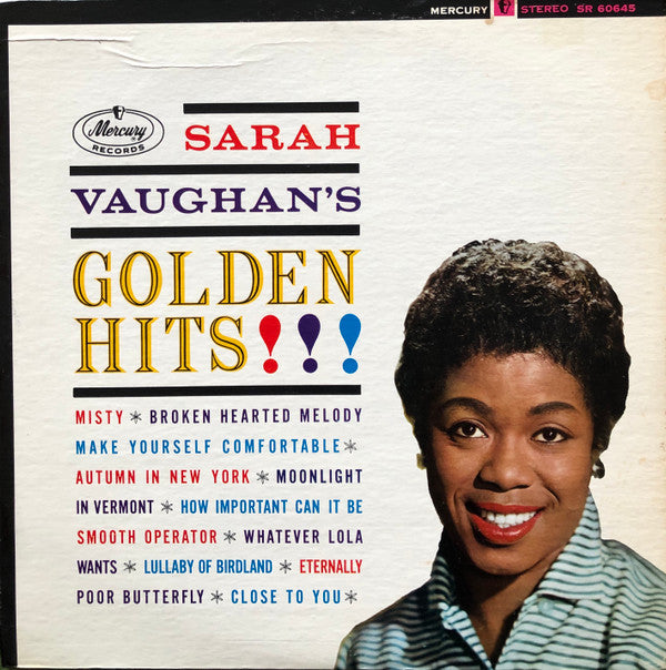 Master Release: Sarah Vaughan's Golden Hits!!! by Sarah Vaughan