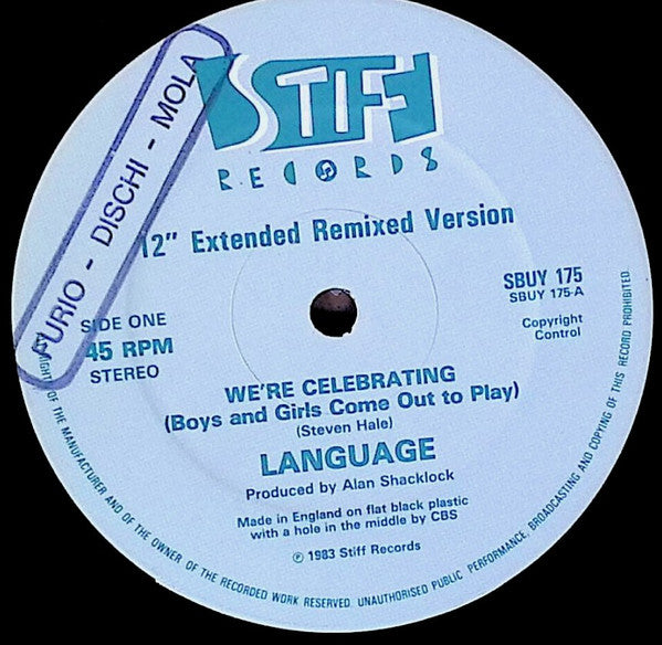 Release: We're Celebrating-Vinyl-UK-1983-S Buy It 175, S BUY 175-32466744