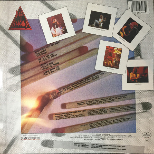 Release: Pyromania-Vinyl-US-1983-810 308-1 M-1, 422-810 308-1 M-1-11516284