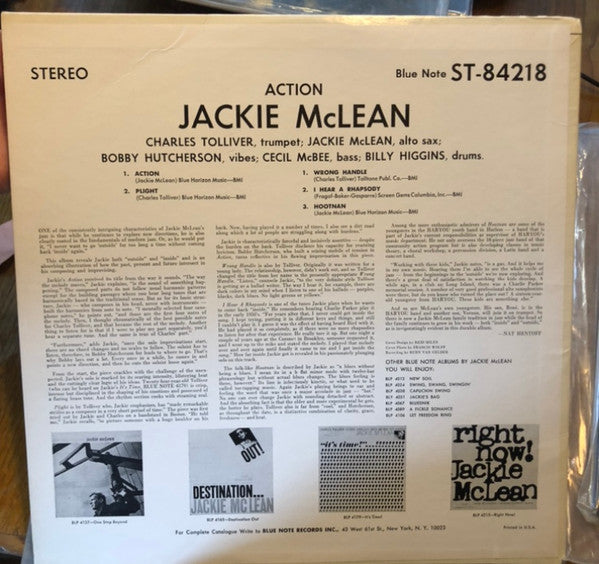 Master Release: Action by Jackie McLean