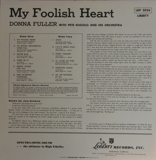 Release: My Foolish Heart-Vinyl-Japan-1994-TOJJ-5911-11855852