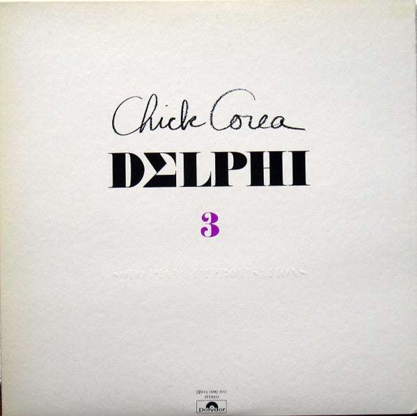 Release: Delphi 3 Solo Piano Improvisations-Vinyl-Japan-1980-28MJ 3012-11470125