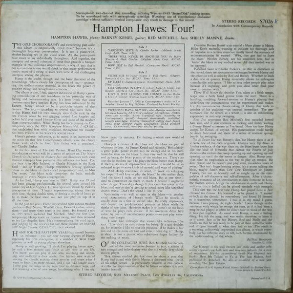 Release: Four!-Vinyl-US-1959-S7026, S7026-12791612