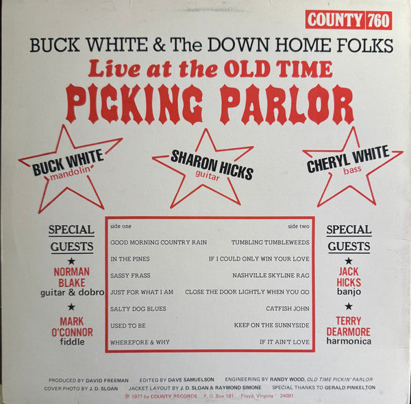 Release: In Person (At Randy Wood's Old Time Picking Parlor)-Vinyl-US-1977-760-32631624
