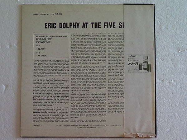 Release: At The Five Spot, Volume 1.-Vinyl-Japan-1978-SMJ-6572, NJ 8260-23259707