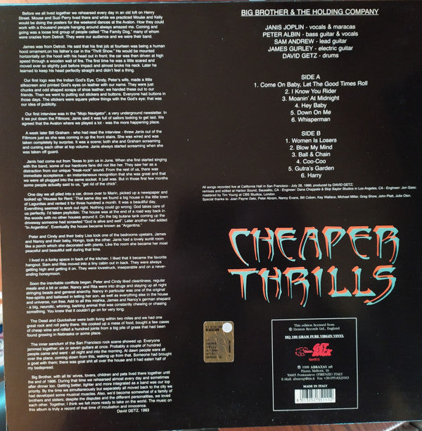 Release: Cheaper Thrills-Vinyl-Italy-None-Get511-13094942