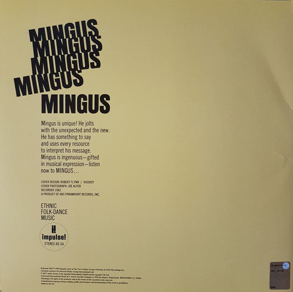 Master Release: Mingus Mingus Mingus Mingus Mingus by Charles Mingus