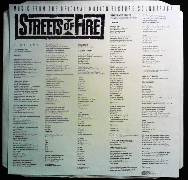 Streets Of Fire (Music From The Original Motion Picture Soundtrack)