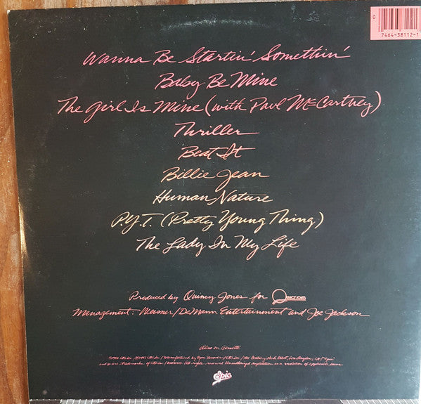 Release: Thriller-Vinyl-US-1982-QE 38112-17797486
