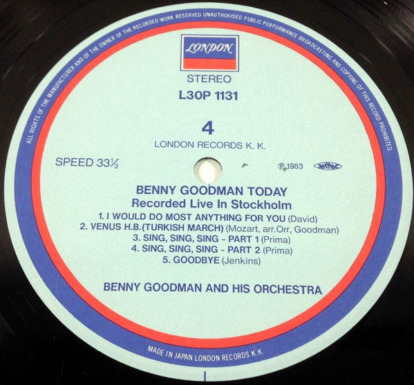 Benny Goodman In Concert (Recorded Live In Stockholm)