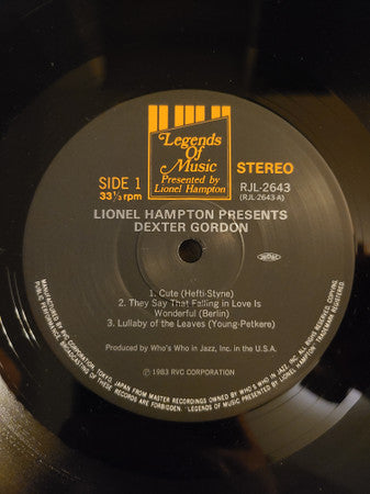 Lionel Hampton Presents Dexter Gordon