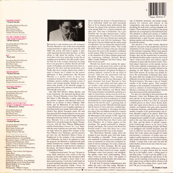 Release: Wynton Marsalis-Vinyl-US-None-FC 37574-27552567