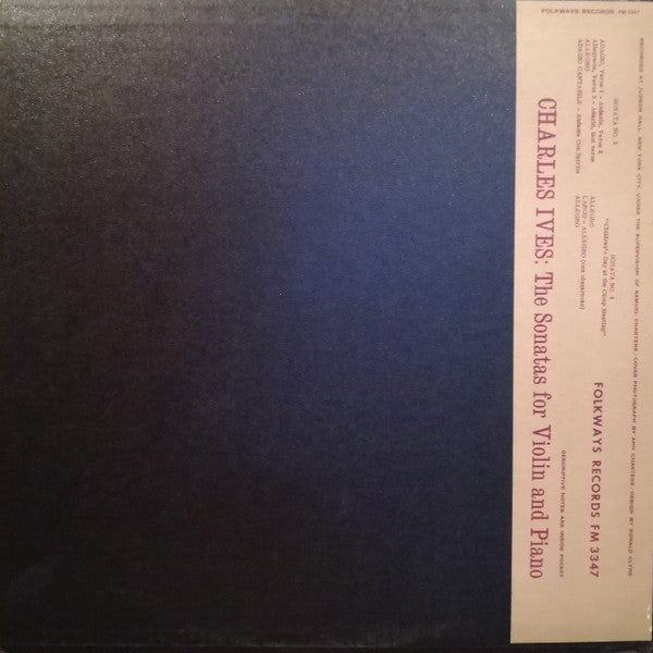 Release: Volume 2: Sonata No. 3 & Sonata No. 4-Vinyl-US-1964-FM 3347-11791130