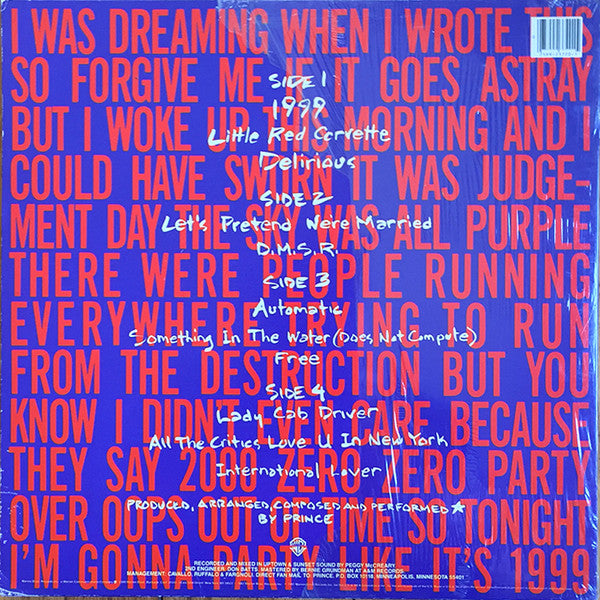Release: 1999-Vinyl-US-1982-9 23720-1 F-10258354