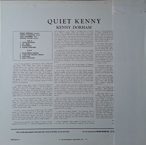Release: Quiet Kenny-Vinyl-Japan-1976-SMJ-6513, 8225-15479156