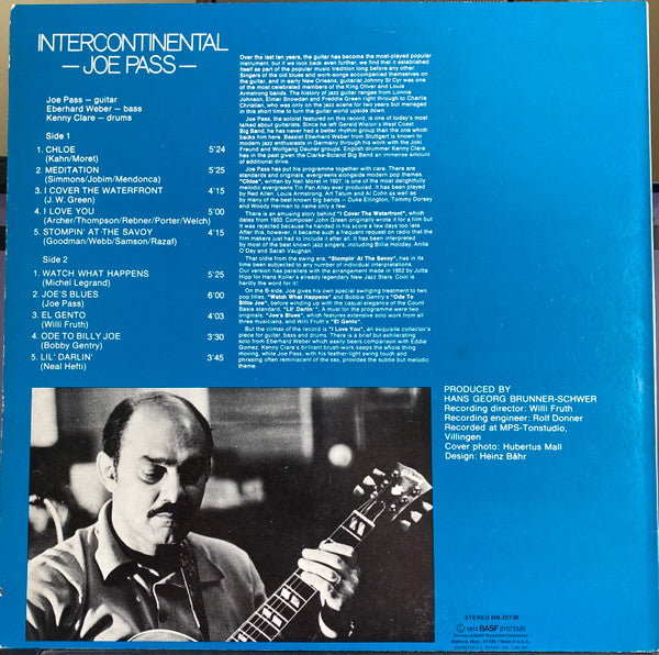 Release: Intercontinental-Vinyl-US-1973-MB-20738, MB-20738-22091848