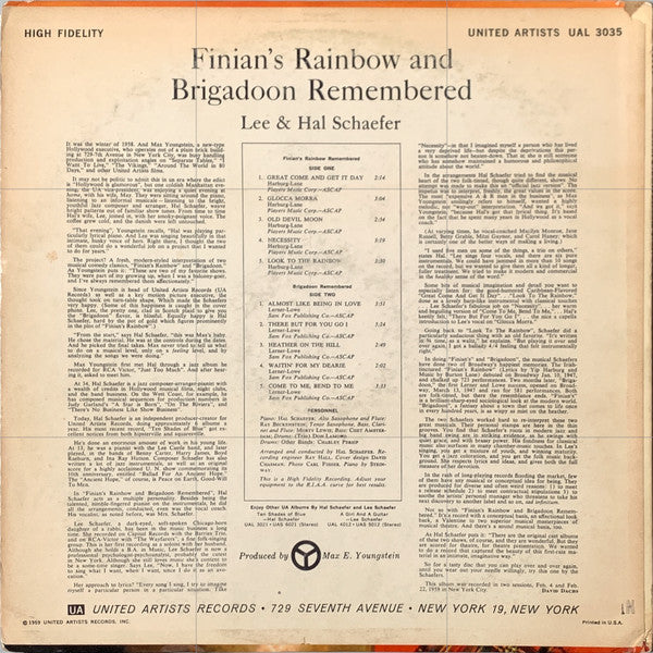 Finian's Rainbow and Brigadoon Remembered