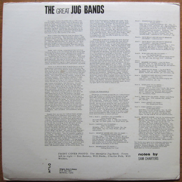 Master Release: The Great Jug Bands by Various