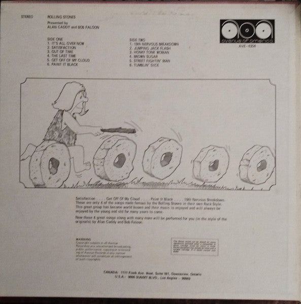 Master Release: Songs Made Famous By The Rolling Stones by Alan Caddy